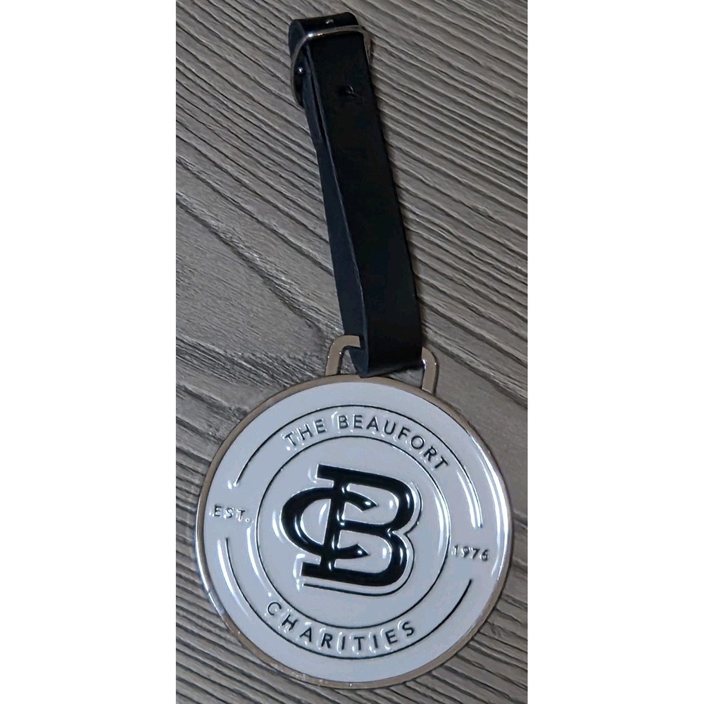 Beaufort Charities Metal Luggage Tag Keychain 3' New
